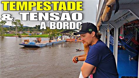 Viagem De Barco Santar M A Macap Tenso Tempestade A Bordo Rio Amazonas