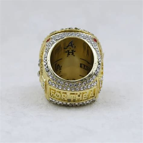 2021 Atlanta Braves Mlb Championship Ring And Mlb Commissioners Trophy