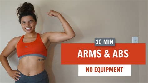 10 Min TONED ARMS ABS WORKOUT YouTube