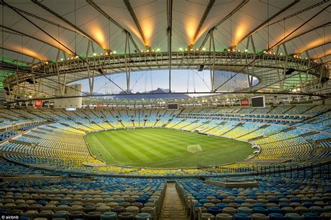 Airbnb offers football fans one-night stay at Brazil's iconic Maracana stadium | Daily Mail Online