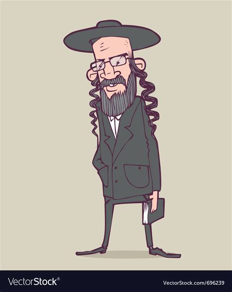 Jewish Man Royalty Free Vector Image Vectorstock