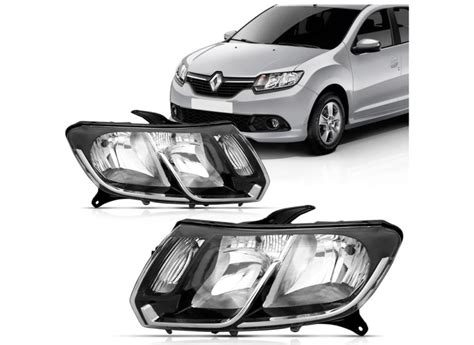 Farol Renault Logan E Sandero 2014 2015 2016 2017 2018