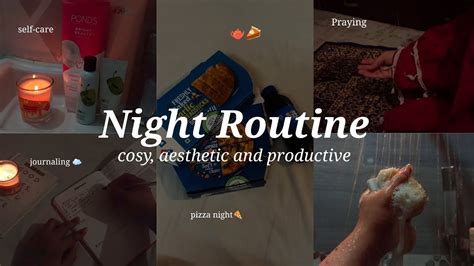 NIGHT ROUTINE Self Care Shower Routine Cosy Aesthetic And