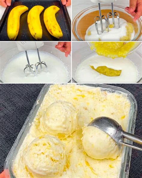 Como Hacer Helado Cremoso De Banana Una Delicia Refrescante