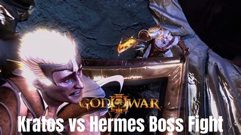 God Of War Kratos Vs Hermes Boss Fight No Commentary Youtube