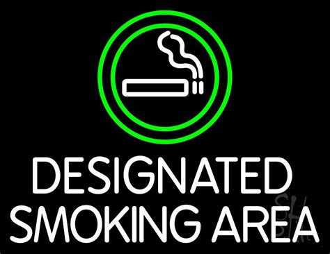 Designated Smoking Area Neon Sign Smoking Neon Signs Every Thing Neon