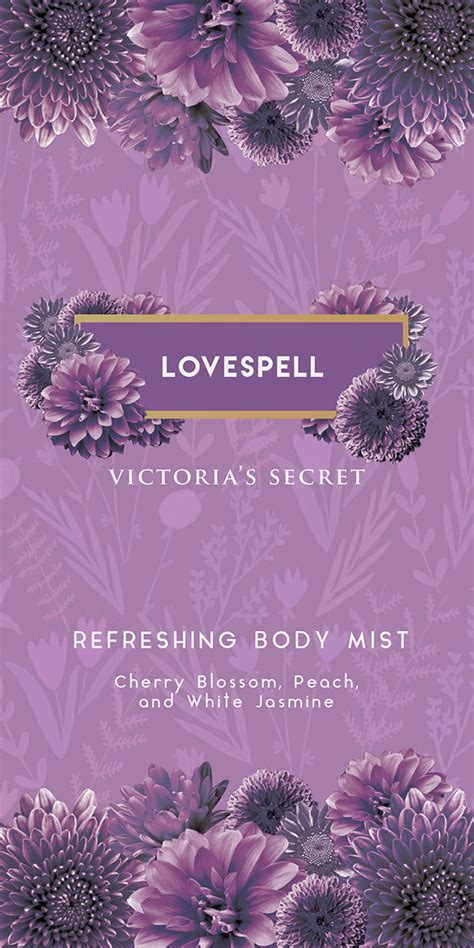 Victoria S Secret Lovespell Body Mist Redesign On Behance