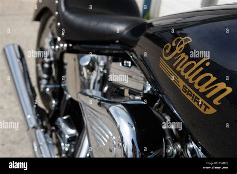 Indian Motorcycle Chopper Motor Bike Stock Photo Alamy