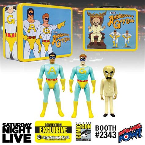 EXCLUSIVE PREMIERE Ambiguously Gay Duo Action Figures And Tin Tote