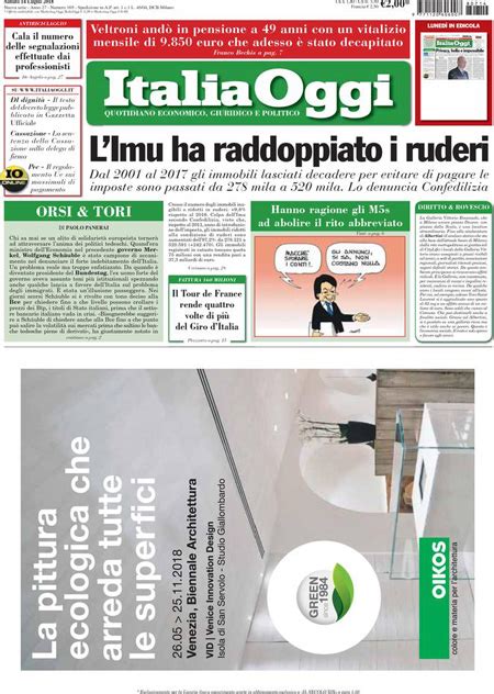 Le Prime Pagine Di Sabato Luglio Il Post