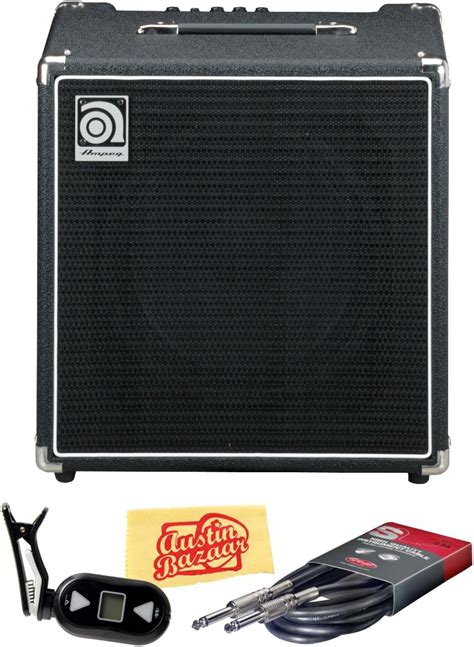 Ampeg Ba112 50 Watt 1x12 Inch Bass Combo Amp Bundle With Tuner Instrument Cable