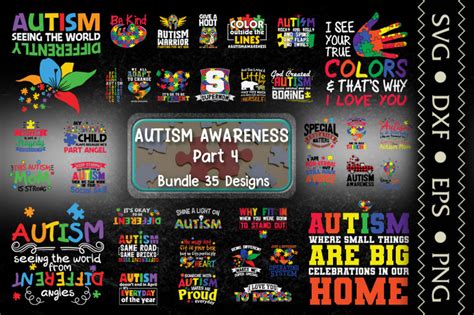 Autism Awareness Bundle Part 4 By Utenbaw Thehungryjpeg