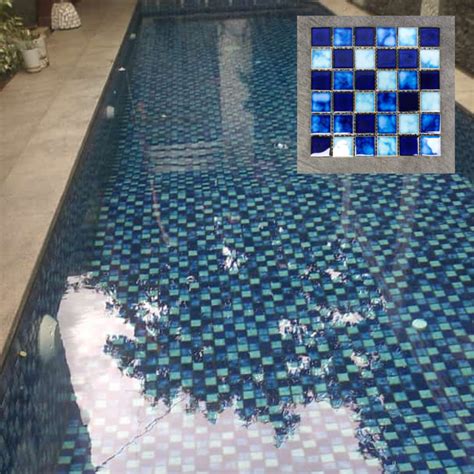 Jual Keramik Mosaic Kolam Renang Kuda Laut Mass Type Sq Mix Kw