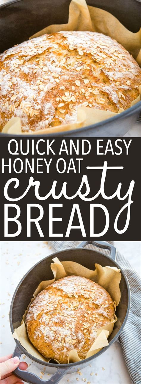 No Knead Honey Oat Artisan Bread Recipe Artisan Bread Artisan