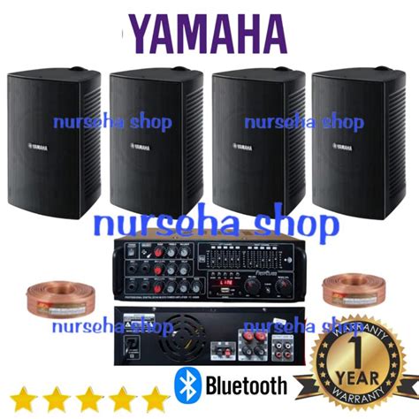 Paket Sound System Yamaha Buat Di Cafe Kafe Dan Restoran 4 Unit Speaker