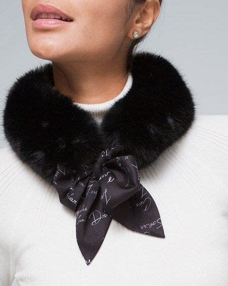 Ways To Wear A Scarf How To Wear Scarves Faux Fur Collar Fur Collars Earring T Set Fur