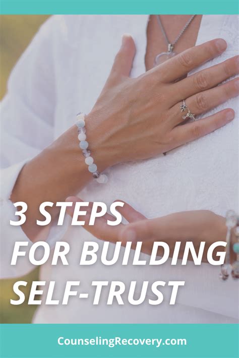 3 Easy Steps For Building Self Trust — Counseling Recovery Michelle