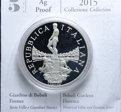 MONETE REPUBBLICA ITALIANA ITALIA 5 EURO COMMEMORATIVO 2015 PROOF