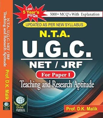 NTA UGC NET JRF Teaching And Research Aptitude For Paper I Updated As