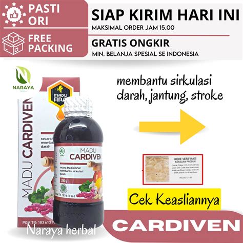 Jual Madu Cardiven Original Obat Jantung Koroner Jantung Bengkak Dan