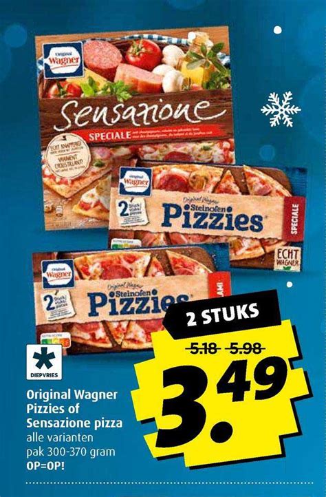 Original Wagner Pizzies Of Sensazione Pizza Aanbieding Bij Boni