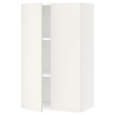 Sektion Wall Cabinet With 2 Doors Whiteveddinge White 24x15x40 Ikea