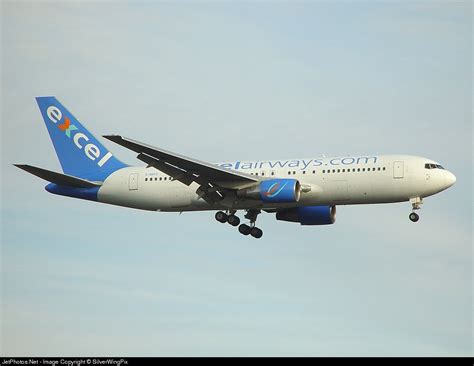 G BNYS Boeing 767 204 ER Excel Airways SilverWingPix JetPhotos