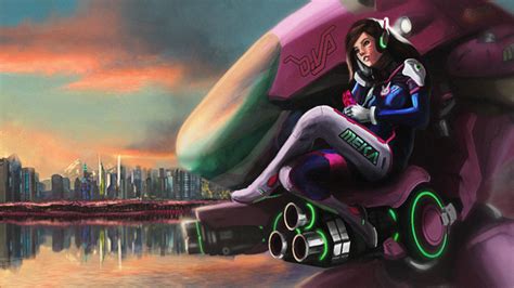 Overwatch Dva Artwork Wallpaper Hd Games Wallpapers K Wallpapers