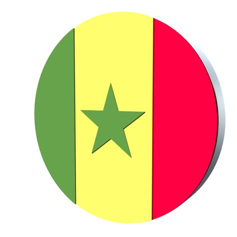 Senegal Flag 3d Icon Png Transparent 8496800 Png