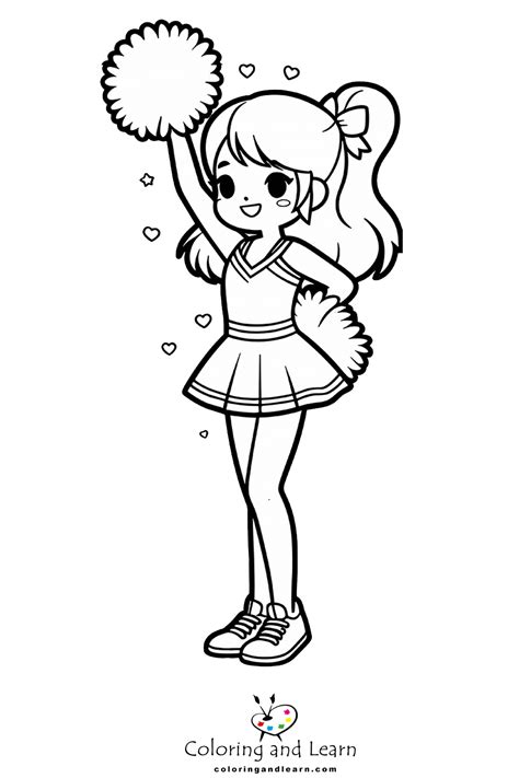 Cheerleader Coloring Pages Free 2025 Coloring And Learn