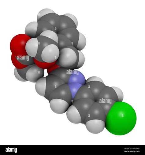 Pyraclostrobin Fungicide Molecule D Rendering Stock Photo Alamy