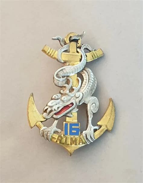 Insigne Rima E R Giment Infanterie De Marine Drago Paris G