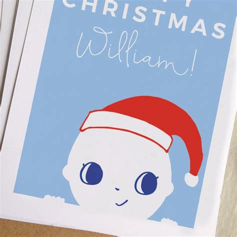 Baby's First Christmas Card Personalised Christmas Card 1st Christmas Card - Etsy