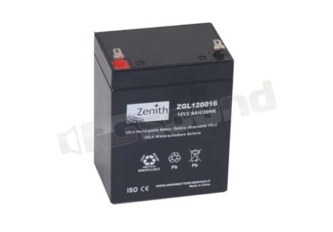 Zenith ZGL120016 Batterie Per Avviamento E Servizi Batterie GEL A