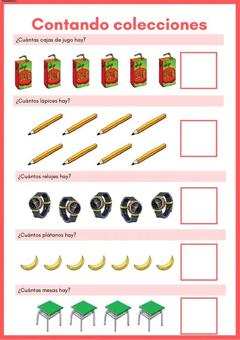 Ejercicio Interactivo De Conteo De Colecciones Actividades De Nbkomputer