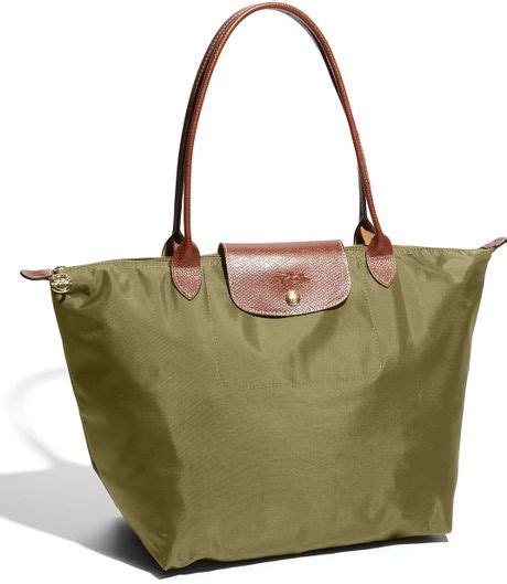 Longchamp Le Pliage Large Tote In Green Khaki Lyst