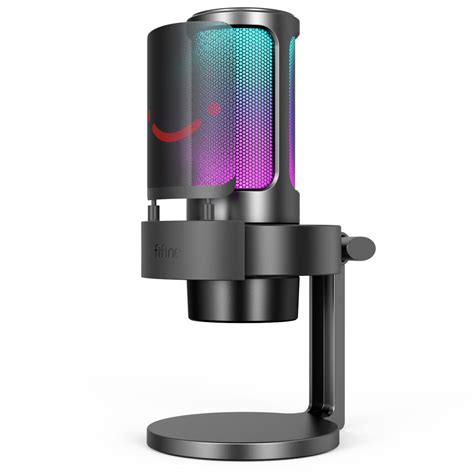 FIFINE AmpliGame A8 USB Mic with Controllable RGB, Live Monitoring, In ...