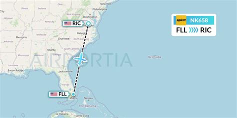 NK658 Flight Status Spirit Airlines Fort Lauderdale To Richmond NKS658