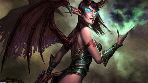 Warcraft Video Game World Of Warcraft Night Elf Demon Hunter HD