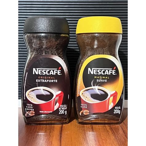 Nescafe Original Extra Forte Nescafe Matinal Suave 200g Shopee