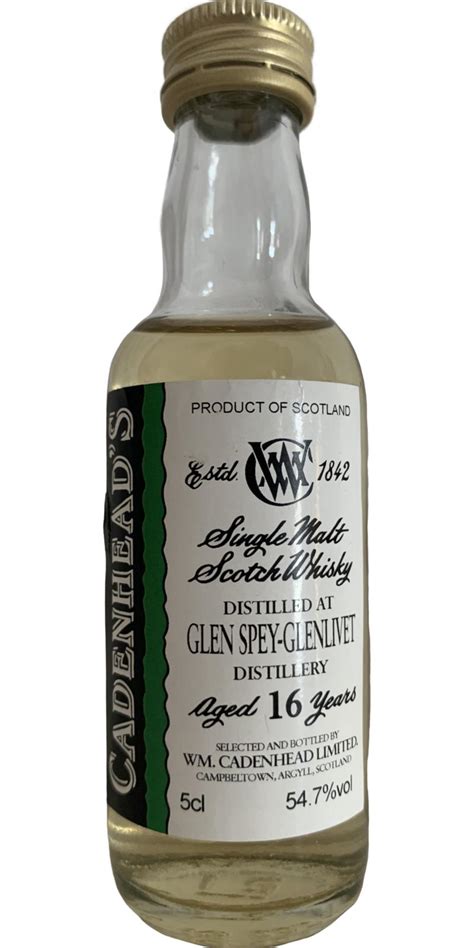 Glen Spey 16 Year Old CA Ratings And Reviews Whiskybase