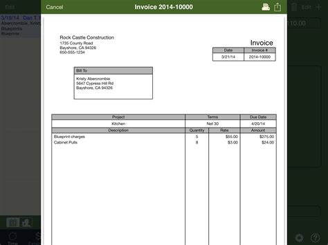 Quickbooks Invoice Template | Invoice Template Ideas