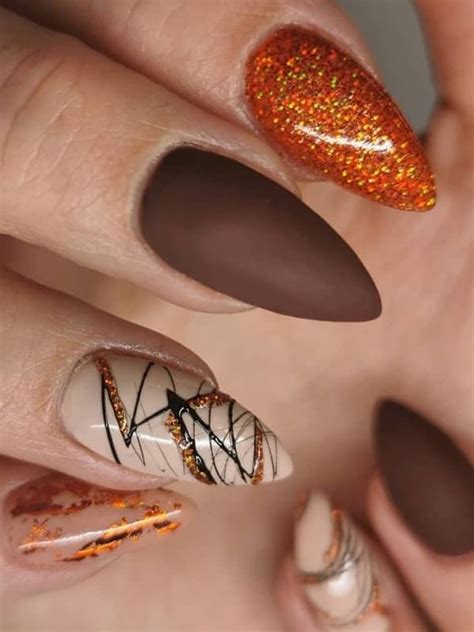 Thanksgiving Nail Designs For Your Perfect Fall Manicure Orange