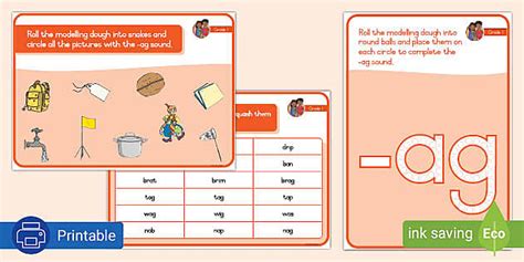 Grade Phonics Ag Modelling Dough Playmats Teacher Made