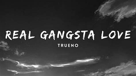 Trueno Real Gangsta Love Lyrics Youtube