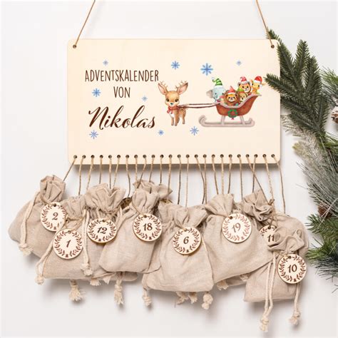 Adventskalender Personalisiert Zum Bef Llen Rentier