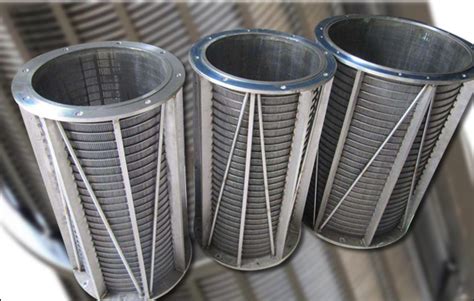 Wedge Wire Filter Elements Filter Cartridges Curved Sieves Cylinders