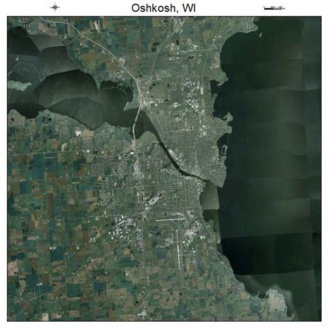 Aerial Photography Map of Oshkosh, WI Wisconsin