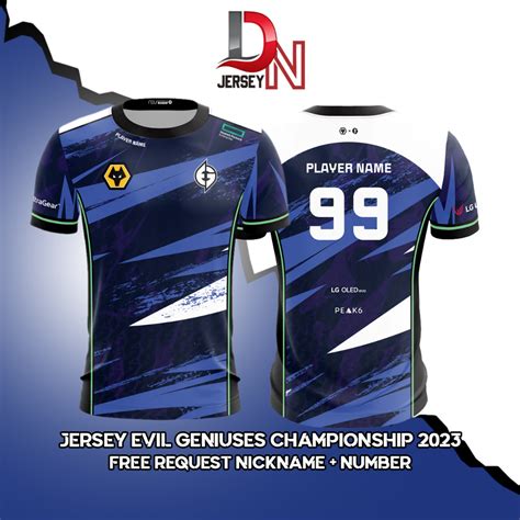 Jual JERSEY EVIL GENIUSES EG 2023 CHAMPIONSHIP Free Custom Nickname