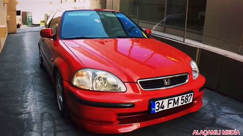 Honda Civic Ek Sedan Red